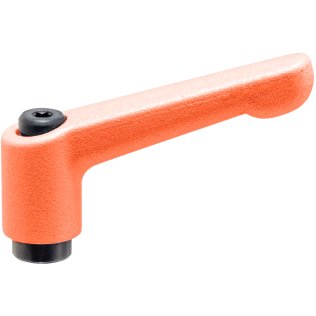 Manetă de fixare ajustabilă, cu filet interior | d1=13 mm / d2=M3 / portocaliu | 24400.0032