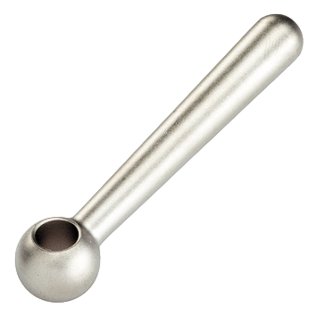 Mânere de prindere conice, DIN 99/oblic, cu gaură netedă, forma L | l1=80 mm / oțel inoxidabil | 24470.0208