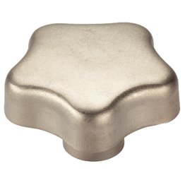 Mânere tip stea, oțel inoxidabil/cu gaură înfundată filetată | d1=60 mm / d2=M12 | 24690.0460