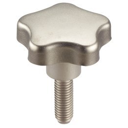 Şuruburi pt. mâner stea, oțel inoxidabil | d1=50 mm / d2=M10 / l=30 mm | 24690.0152