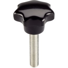 Şuruburi pt. mâner stea, DIN 6336 material plastic/forma L | d1=40 mm / d2=M8 / l=30 mm / oțel | 24740.0155