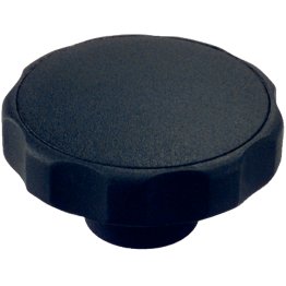 Mânere tip stea, plastic | d1=30 mm / d2=M5 / negru | 24750.0035