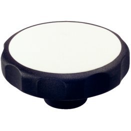 Mânere tip stea, plastic | d1=62 mm / d2=M10 / alb | 24750.0066