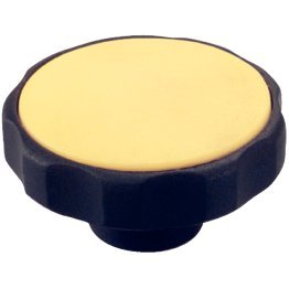 Mânere tip stea, plastic | d1=40 mm / d2=M5 / galben | 24750.0043