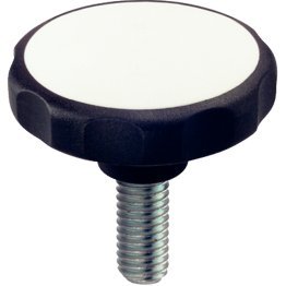 Şuruburi pt. mâner stea, plastic | d1=30 mm / d2=M5 / l=10 mm / alb | 24750.0151