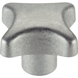 Mânere palmiforme, DIN 6335 metal neferos/cu gaură înfundată filetată, forma E | d1=40 mm / nepolizat | 24630.0440