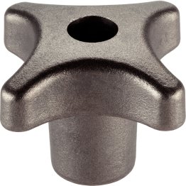 Mânere palmiforme, DIN 6335 oțel inoxidabil turnat/cu filet, cu gaură de trecere, forma D | d1=32 mm | 24631.0332