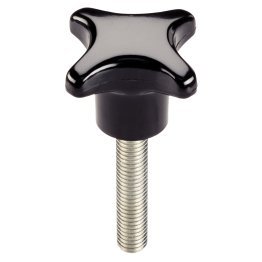 Şuruburi cu manetă palmiformă, DIN 6335 material plastic/forma L | d1=80 mm / d2=M16 / l=60 mm / oțel inoxidabil | 24730.1305