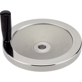 Roţi de manevră tip disc, metal uşor/fără canal, cu mâner cilindric EH 24530. | d1=140 mm / d2=14 mm | 24600.0215