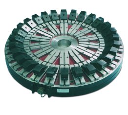 Placa rotunda de fixare electro-permanent magnetica speciala cu poluri radiale RP/H 8025