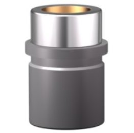 Bucsa de ghidare cu guler otel/bronz cu lubrifiant solid, ISO9448-6, DIN9831 | d1=38 mm