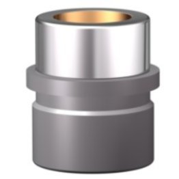 Bucsa de ghidare cu guler otel/bronz cu lubrifiant solid, ISO9448-6, DIN9831 | d1=30 mm