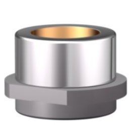 Bucsa de ghidare cu guler otel/bronz cu lubrifiant solid, ISO9448-6, DIN9831 | d1=20 mm