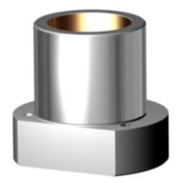 Bucsa de ghidare cu flansa otel/bronz cu lubrifiant solid, ISO9448-4, DIN9831 | d1=40 mm