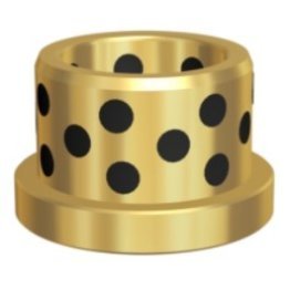 Bucsa de ghidare cu flansa din bronz cu lubrifiant solid | d1=30 mm