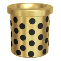 Bucsa de ghidare cu flansa din bronz cu lubrifiant solid | d1=40 mm