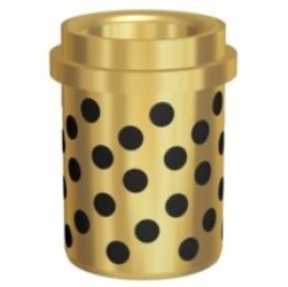 Bucsa de ghidare demontabila din bronz cu lubrifiant solid și guler, NAAMS | d1=125 mm