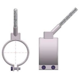 Rezistenta electrica duza injectie DHB 20 C manta INOX, izolatie mica, racord axial A45 D1=30 mm