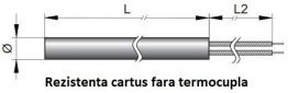 Rezistenta electrica tip cartus Ø1/4" inch L=1 1/2" inch