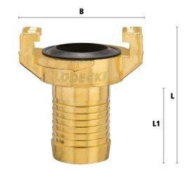 Cuplaj cu gheare furtun apa GEKA GSK DN=19 mm