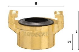 Cuplaj cu gheare cu filet interior GEKA GKI filet G 1" mm
