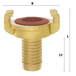 Cuplaj cu gheare furtun apa potabila GEKA Plus GSK KTW DN=25 mm