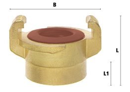 Cuplaj cu gheare apa potabila cu filet interior GEKA Plus GKI KTW filet G 3/8" inch
