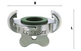 Capac cuplaj cu gheare DIN 3489 din INOX 1.4401