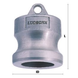 Dop cupla rapida KAMLOK DIN EN 14 420-7 din INOX 1.4401 DN=80 mm