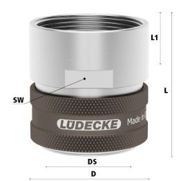 Cupla mama SoftFlow cu filet interior din INOX 1.4305 filet G 1 1/2"inch