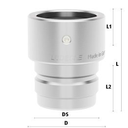 Cupla-vacuum tata SoftFlow pentru racord teava din INOX 1.4305 DN=38 mm