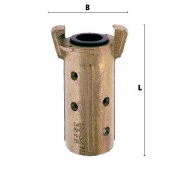 Racord furtun de sablare din fonta furtun 38x9 mm