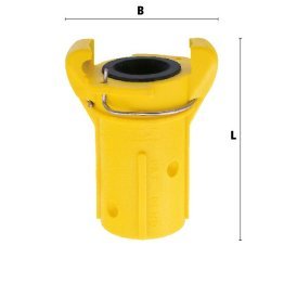 Racord furtun de sablare din nylon furtun 25x7 mm