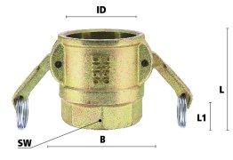 Cupla mama pentru mortar cu filet interior filet G 1 1/4" inch