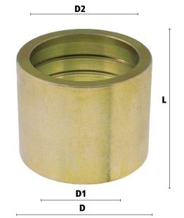 Bucsa sertizare cuplaj furtun mortar furtun 25x7 mm