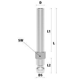 Racord cu teava pentru cupla rapida racire matrita Seria ESHME si ESHMTE DN 6 din INOX 1.4305 D=8 mm