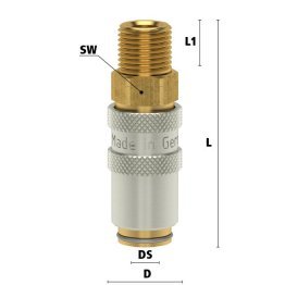 Cuple rapide racire matrita racord filet exterior Seria ESHMC DN 2.7 filet M 5x0.5