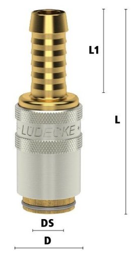 Cuple rapide racire matrita racord drept furtun Seria ESHM DN 6 fara ventil