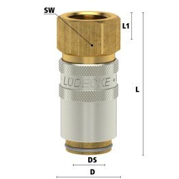 Cuple rapide racire matrita racord filet interior Seria ESHM DN 6 filet G 1/4"