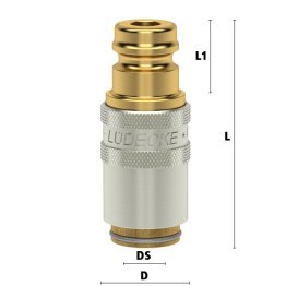 Cupla dreapta legatura racire matrite DN6 - DN9 cu ventil