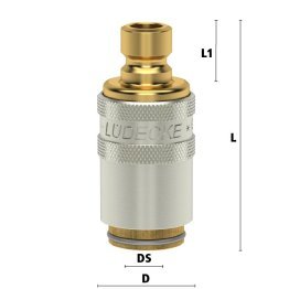 Cupla dreapta legatura DN6 - DN6 cu ventil
