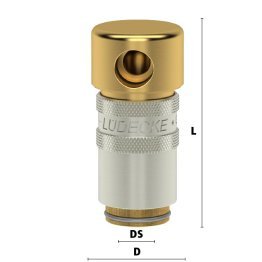 Cuple rapide temperare cu trecere conectiune teava Seria ESHM DN 6 cu ventil