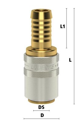 Cuple rapide racire matrite racord drept furtun Seria ESH DN9 din ALAMA MS 58 cu ventil