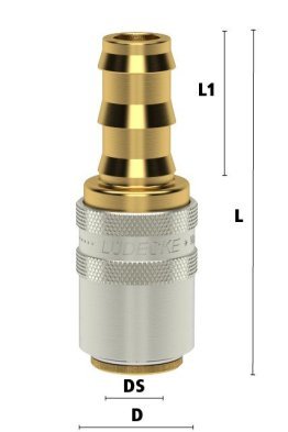 Cuple rapide racire matrite racord drept furtun PUSH-LOCK Seria ESH DN9 din ALAMA MS 58 cu ventil