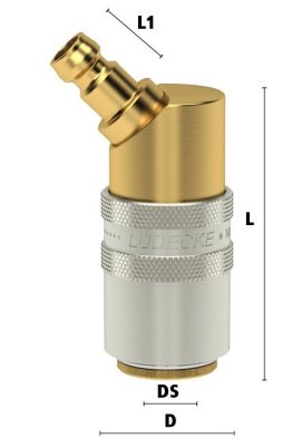 Cupla 45° de legatura DN9 - DN6 pentru racire matrite fara ventil