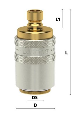 Cupla de adaptare racire matrita DN9 - DN6 trecere 6 mm cu ventil