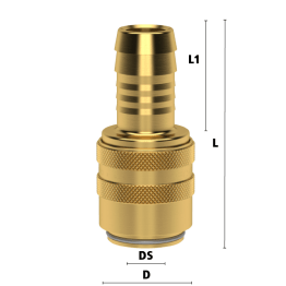 Cuple rapide compacte racire matrite racord drept furtun Seria ESHG DN13 din ALAMA MS 58