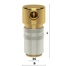Cupla rapida racire matrite cu conectiune teava Seria ESHG DN13 din ALAMA MS 58 cu ventil
