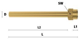 Racord filet interior cu teava filet M 14x1.5