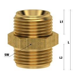 Niplu de legatura cu filet exterior filet M 24x1.5
